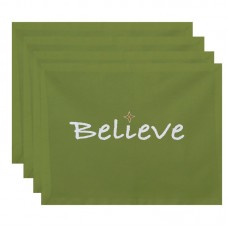The Holiday Aisle Believe Print Placemat HLDY1238